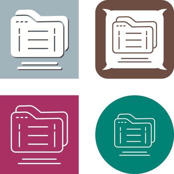 diseño de icono de carpeta vector