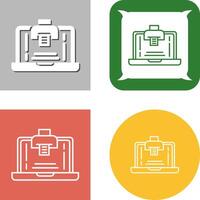 Print Icon Design vector