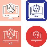 Firewall Icon Design vector