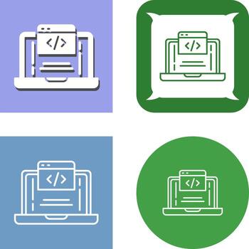 Coding Icon Design vector