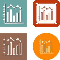 Histogram Icon Design vector