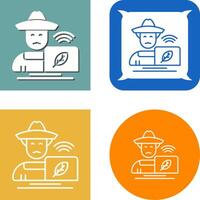 Farmer Icon Design vector