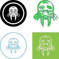 Walrus Icon Design vector