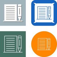 Note Icon Design vector