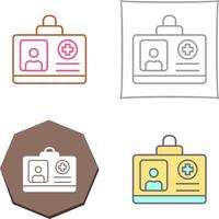 Id Card Icon Design vector