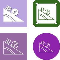 Rolling Icon Design vector