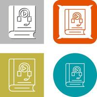 Audiobook Icon Design vector