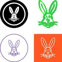 Rabbit Icon Design vector