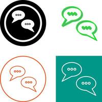 Conversation Bubbles Icon Design vector