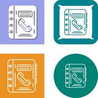 Phonebook Icon Design vector