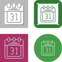 diseño de icono de calendario vector