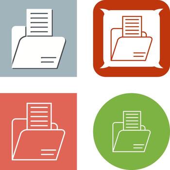 diseño de icono de carpeta vector