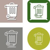 Dustbin Icon Design vector