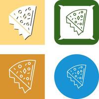 Pizza Slice Icon Design vector