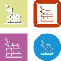 Brickwall Icon Design vector