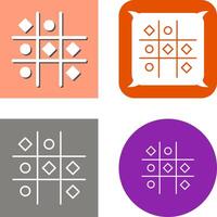 Tic Tac Toe Icon Design vector