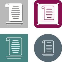 Document Icon Design vector