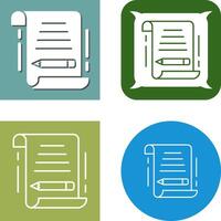 Write Icon Design vector