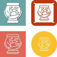 Fishbowl Icon Design vector