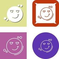 Smirk Icon Design vector