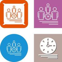 Team Management Icon Design vector