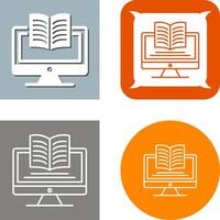 Digital Learning Icon Design vector