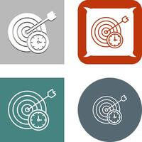 In Time Icon Design vector