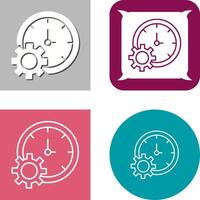 Time Setting Icon Design vector