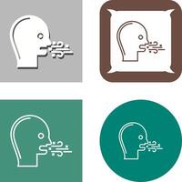 Bad Breath Icon Design vector