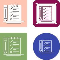 Survey Checklist Icon Design vector