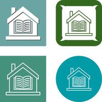 Homeschooling Icon Design vector