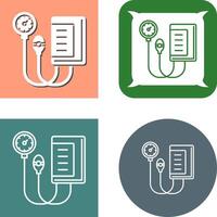 Blood Pressure Gauge Icon Design vector