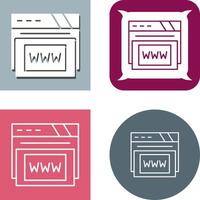 Www Icon Design vector