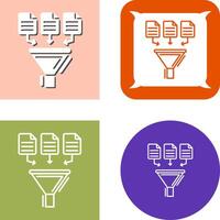 Data Collection Icon Design vector