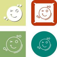 Wink Icon Design vector