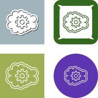 Mental Control Icon Design vector