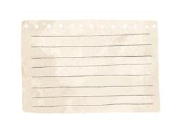 Paper templates for notes. Sheets of paper. Illustration of note vector