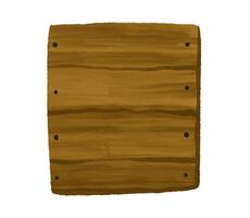 Set of wooden planks for inscriptions. Pointers. Hand drawn illu vector