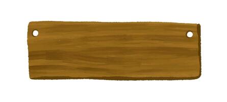 Set of wooden planks for inscriptions. Pointers. Hand drawn illu vector