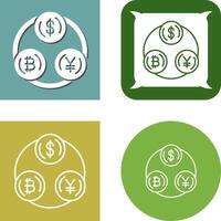 Currency Exchange Icon Design vector