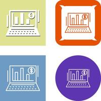 Bar Chart Icon Design vector