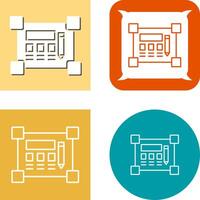 Blueprint Icon Design vector