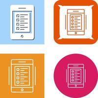 Online Test Icon Design vector