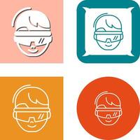 virtual Reality Glasses Icon Design vector