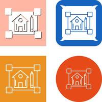 Blueprint Icon Design vector