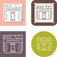 Waiting Icon Design vector
