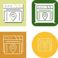 Map Location Icon Design vector