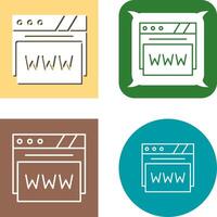 Web Browser Icon Design vector