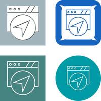 Navigation Icon Design vector