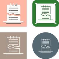 Corrupted List Icon Design vector